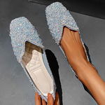 Belifi Square Toe Flat Shoes