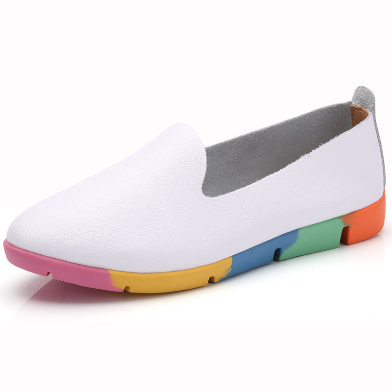 Belifi Colored Soft-soled Fashion Flat-soled Shoes