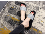 Belifi Soft Sole Non-Slip Sparkling Slippers