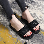 Belifi Soft Sole Non-Slip Sparkling Slippers