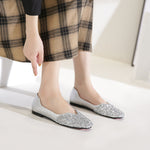 Belifi Women's Rhinestone Flats Fashion Sequin Wedding Shoes