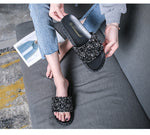 Belifi Soft Sole Non-Slip Shiny Slippers