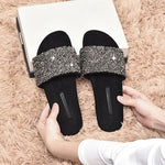 Belifi Rhinestone Flat Fashion Slippers