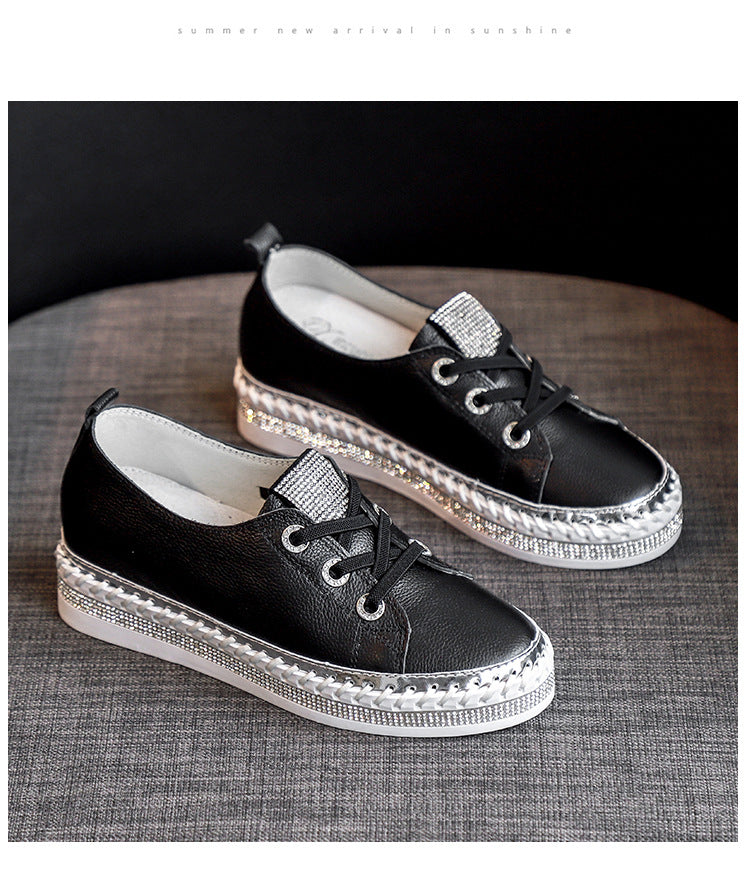 Belifi RhinestonesSoft-soled Versatile Shoes