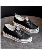 Belifi RhinestonesSoft-soled Versatile Shoes