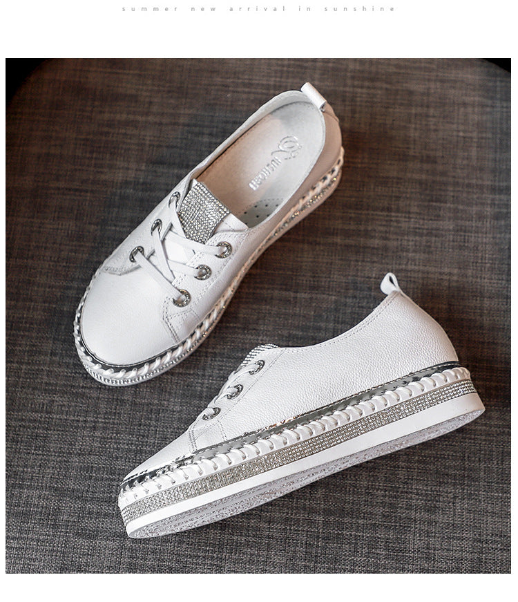 Belifi RhinestonesSoft-soled Versatile Shoes