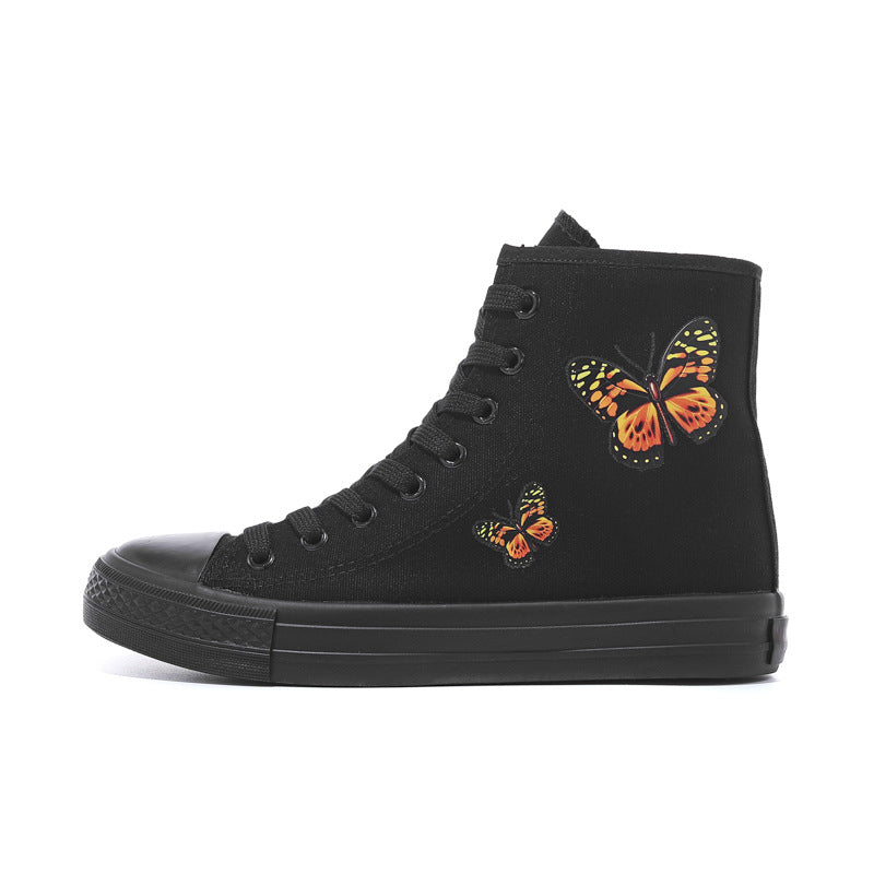 Belifi Casual Printed Butterfly High Top Shoes