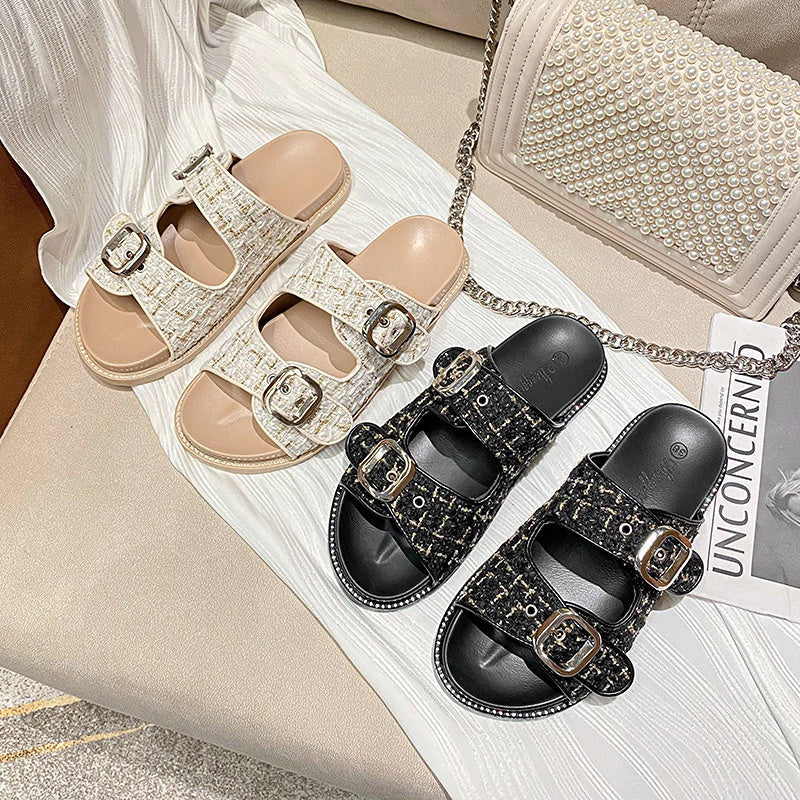 Belifi Stylish Muffin Platform Flat Sandals