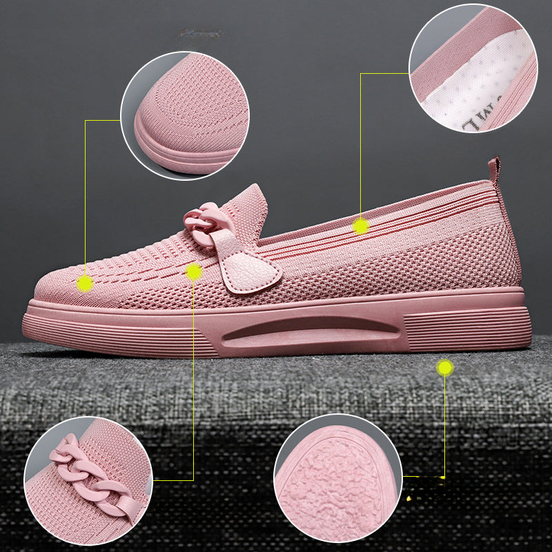 Belifi Flyknit comfortable women's singles shoes