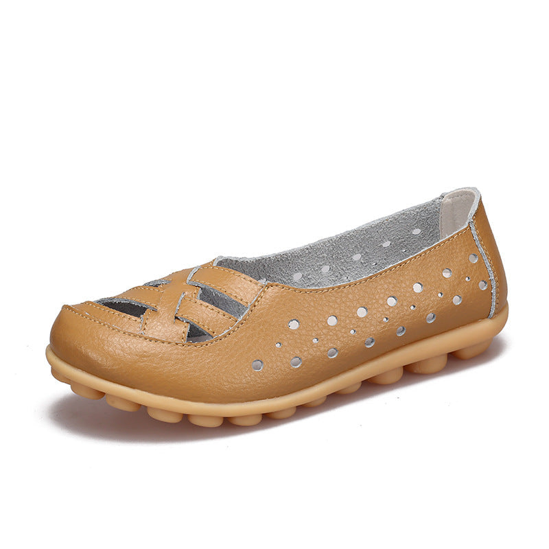 Belifi Summer Flat-bottomed Sandals Hollow Shoes Women's Shoes