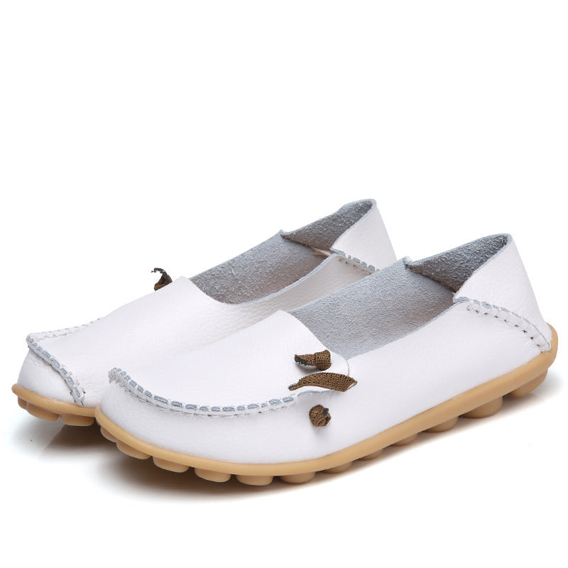 Belifi Women's Low Top Lace-up Flat Shoes