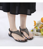 Belifi Flat-bottomed Rhinestones Comfortably Sandals