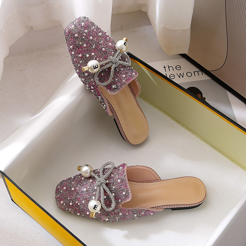 Belifi Flat Fashion Toe Slippers