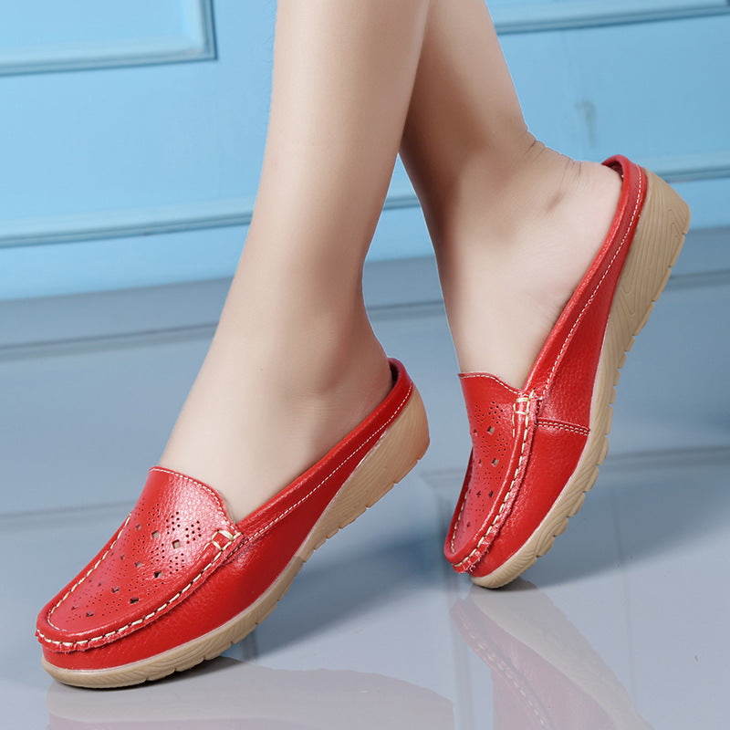 Belifi Single Slope Heel Hollow Shoes