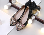 Belifi Rhinestone Flats Casual Comfort Dressy Flats For Wedding Fox Slippers CF305