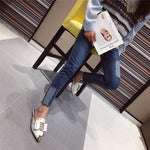 Version Of Rhinestone Flat-bottome Casual Slippers