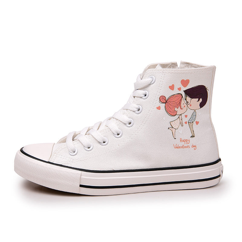 Belifi Versatile Breathable Cute High Top Canvas Shoes