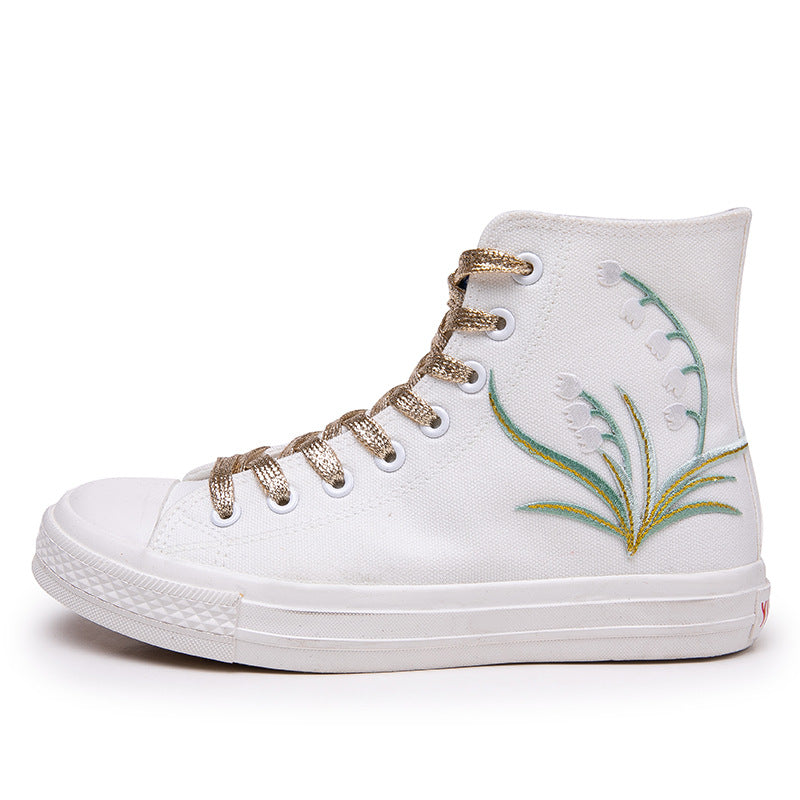 Belifi Stylish Versatile High Top Canvas Shoes