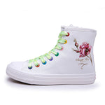Belifi FashionableBreathable High Top Canvas Shoes