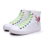 Belifi FashionableBreathable High Top Canvas Shoes