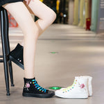 Belifi FashionableBreathable High Top Canvas Shoes