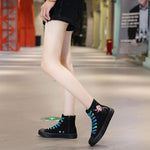 Belifi FashionableBreathable High Top Canvas Shoes