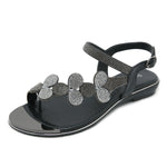Belifi Rhinestone Comfortable Versatile Flat Sandals