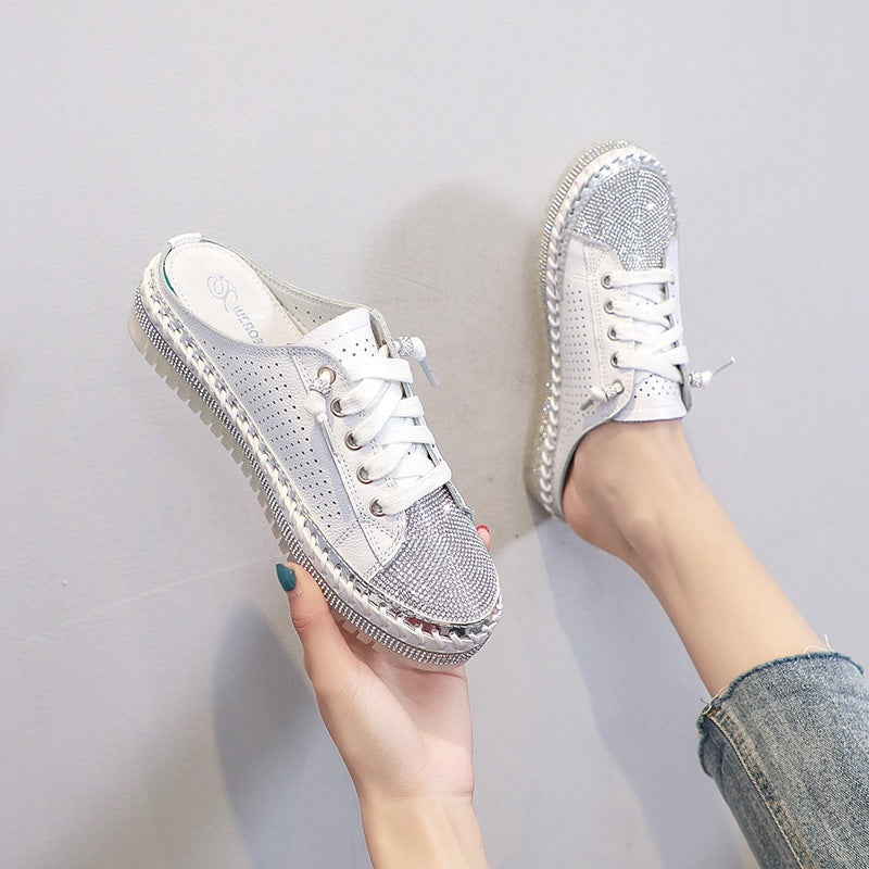 Belifi RhinestoneHollow Breathable Sippers