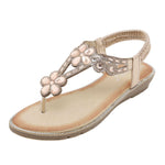 Belifi Flat-bottomed Rhinestone Comfortable Sandals