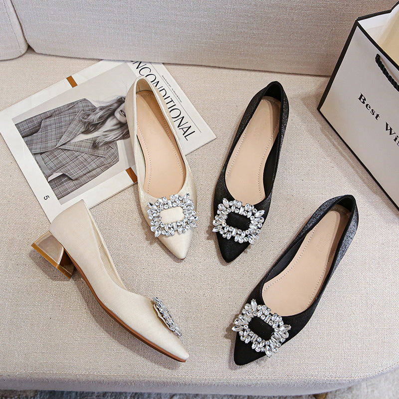 Belifi Lustrous GemSquare Leather Loafers