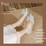 Belifi Shimmering Butterfly: Rhinestone Bow Pumps