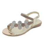 Belifi Rhinestone Comfortable Versatile Flat Sandals