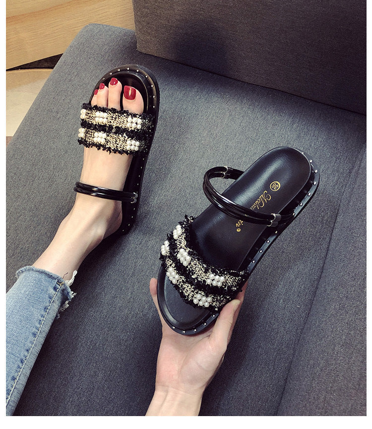 Belifi Flat Fashion All-match Slippers