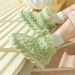 Belifi Winter velvet waterproof home indoor and outdoor high-top cotton slippers