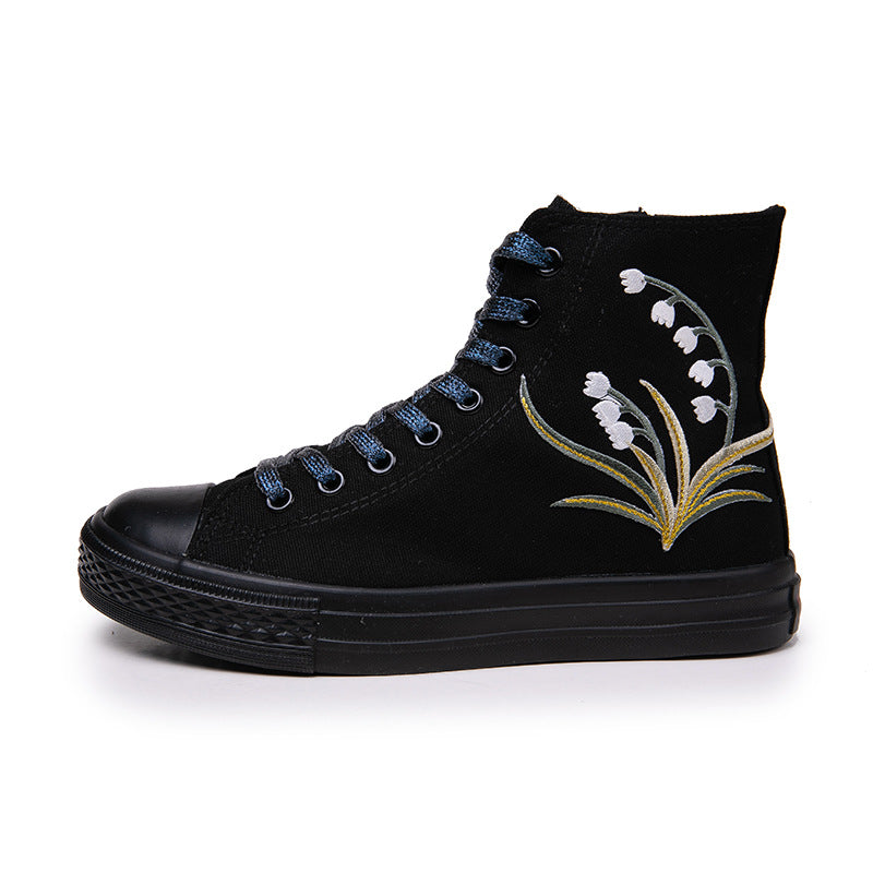 Belifi Stylish Versatile High Top Canvas Shoes