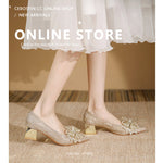 Belifi Shimmering Butterfly: Rhinestone Bow Pumps