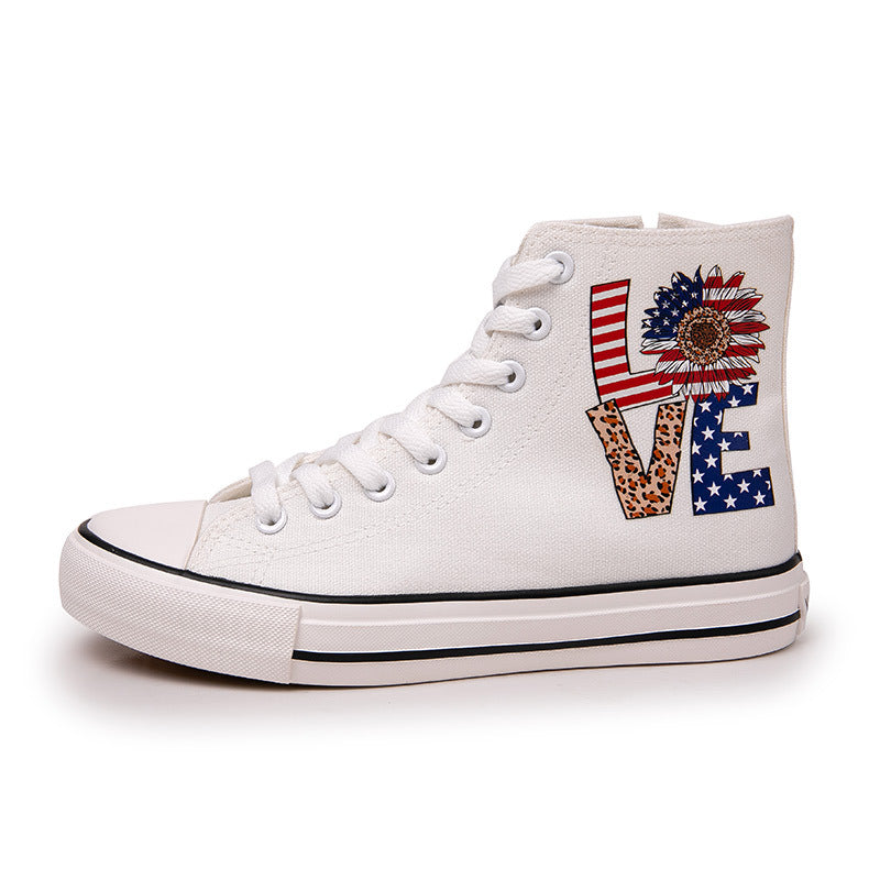 Belifi Fashion Versatile High Top Canvas Shoes