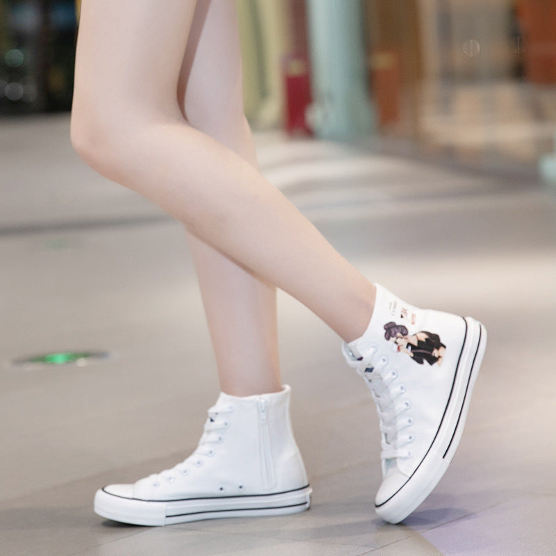 Belifi Breatheable Casual High Top Canvas Shoes