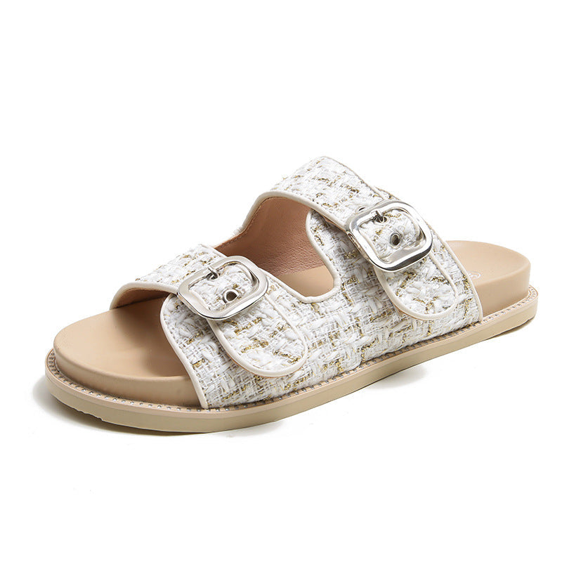Belifi Stylish Muffin Platform Flat Sandals