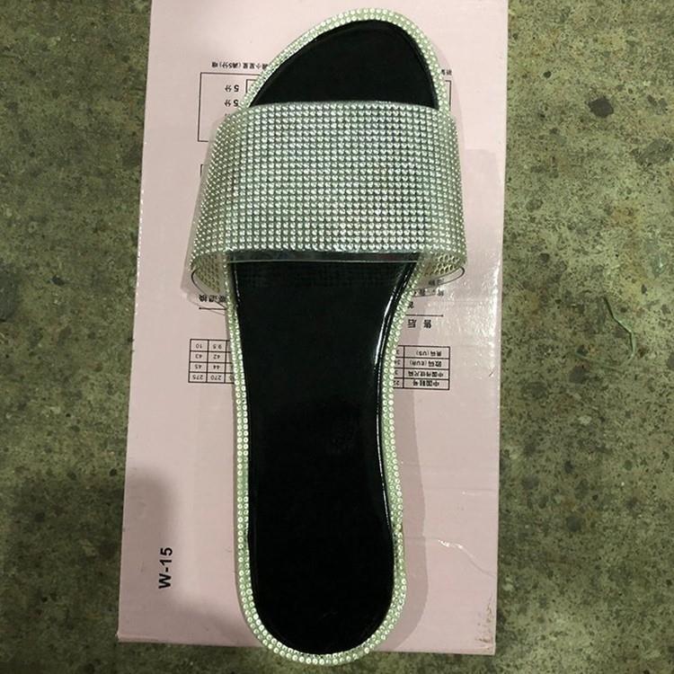 Belifi Flat Bottom Fashion Rhinestone Slippers