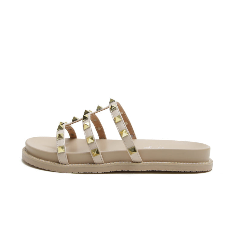 Belifi Platform Stud Sandals