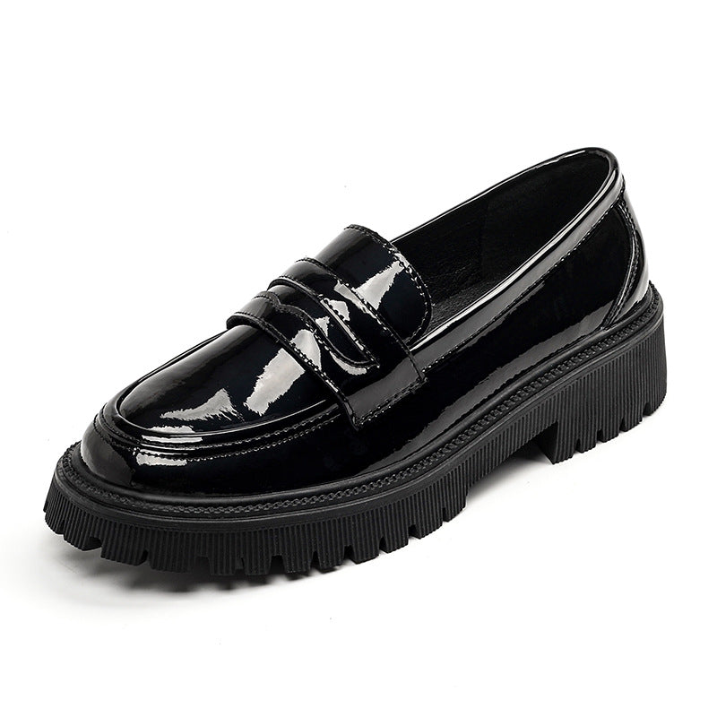 Belifi London Noir Thick-Soled Loafers