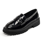Belifi London Noir Thick-Soled Loafers