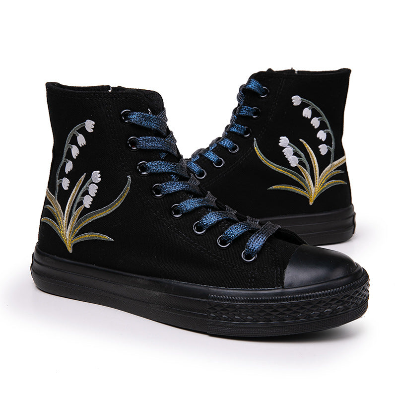 Belifi Stylish Versatile High Top Canvas Shoes