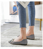 BelifiPointed Toe Bow Pearl Women's Shoes