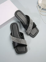 BelifiFlat Bottom Cross Water DiamondSlippers