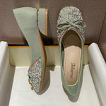 Belifi Women's Rhinestone Flats Fashion Sequin Wedding Shoes