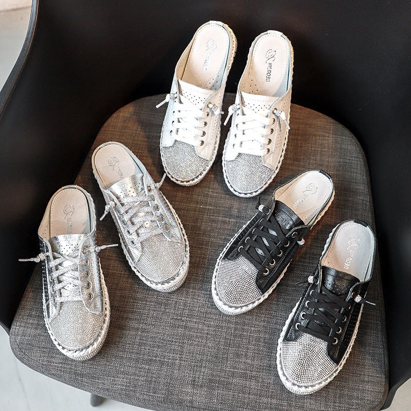 Belifi RhinestoneHollow Breathable Sippers