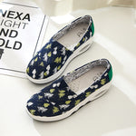 Belifi Platform Canvas Comfortable Casual Shoes