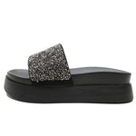Belifi Thick Sole Stylish Sparkling Slippers